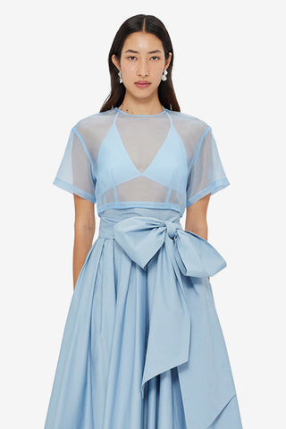 Exclusive LEO LIN Indie Sleeve Top - Powder Blue