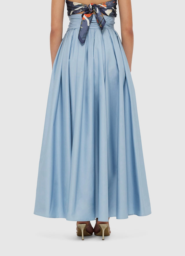 Exclusive Leo Lin Valerie Maxi Skirt - Powder Blue