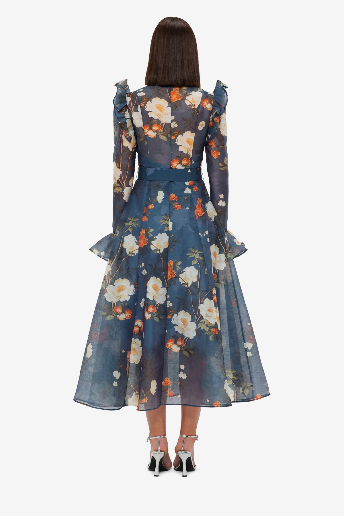 【Leo Lin】Butterfly Sleeve Midi Dress Aliyah Lace Butterfly Sleeve Midi Dress - Snow | LEO LIN