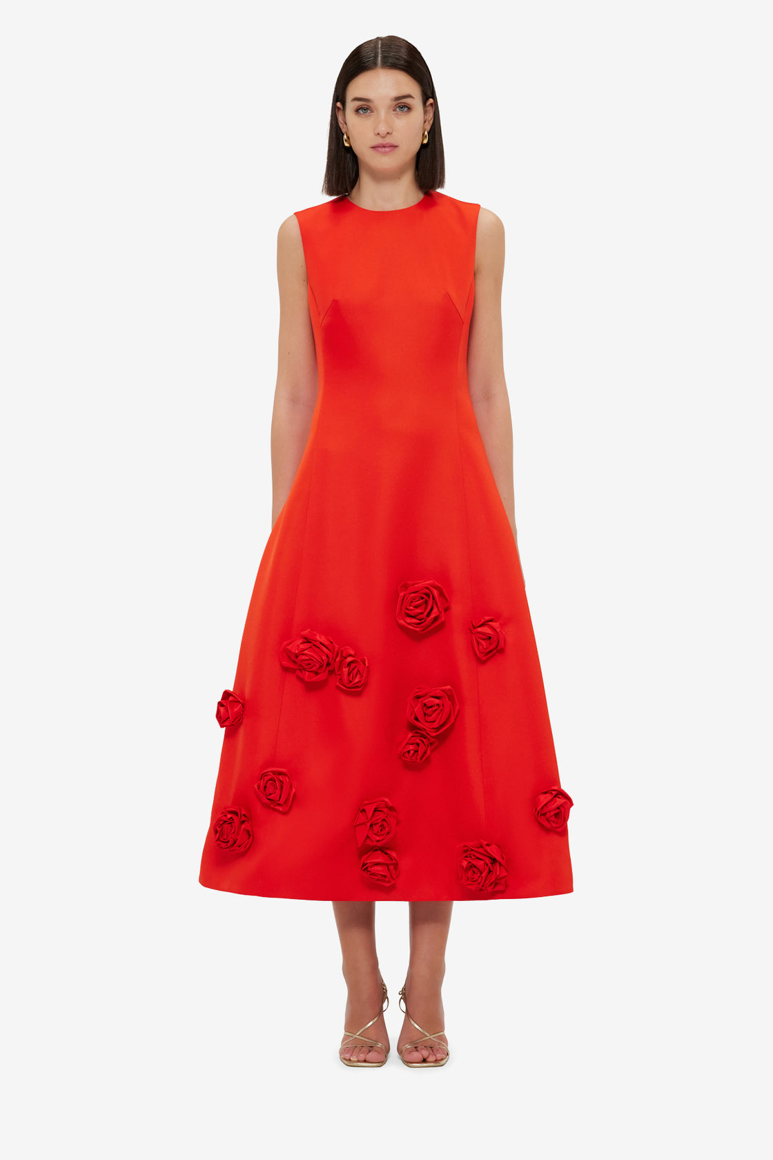 Cleo Sleeveless Midi Dress - Scarlet Dress Midi