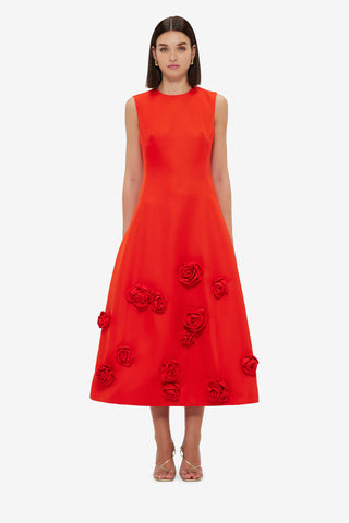 Cleo Sleeveless Midi Dress - Scarlet Dress Midi