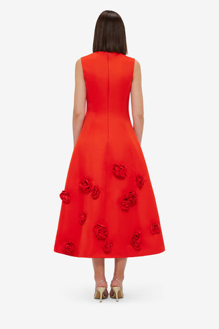 Cleo Sleeveless Midi Dress - Scarlet Dress Midi