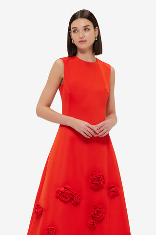 Cleo Sleeveless Midi Dress - Scarlet Dress Midi