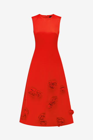 Cleo Sleeveless Midi Dress - Scarlet Dress Midi