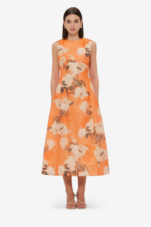 Exclusive LEO LIN Cleo Sleeveless Midi Dress