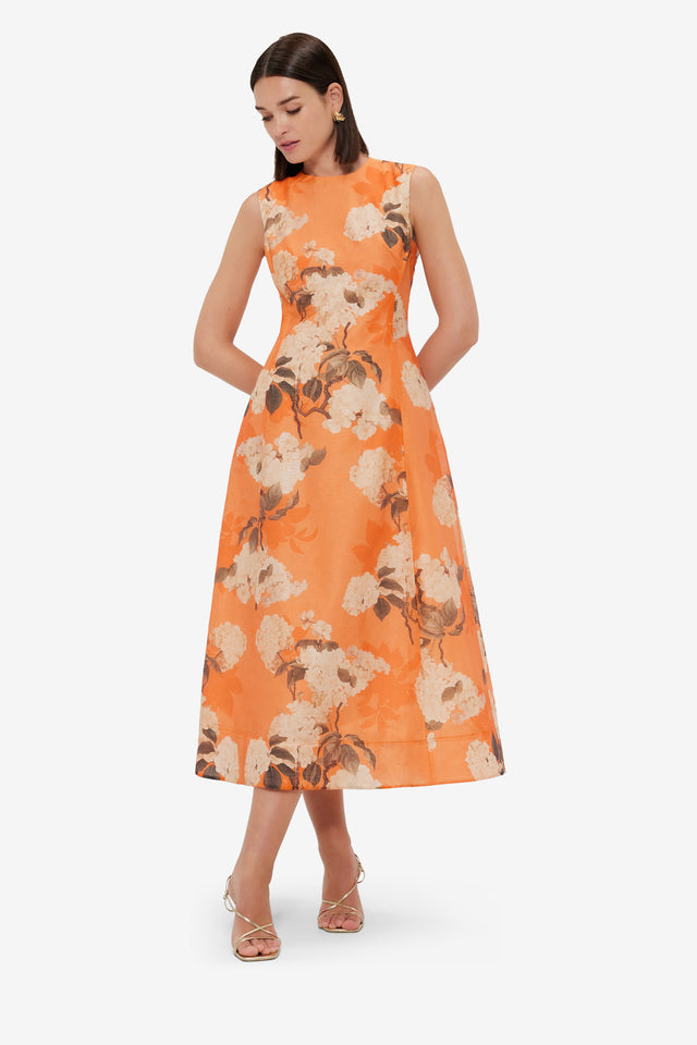 Exclusive LEO LIN Cleo Sleeveless Midi Dress