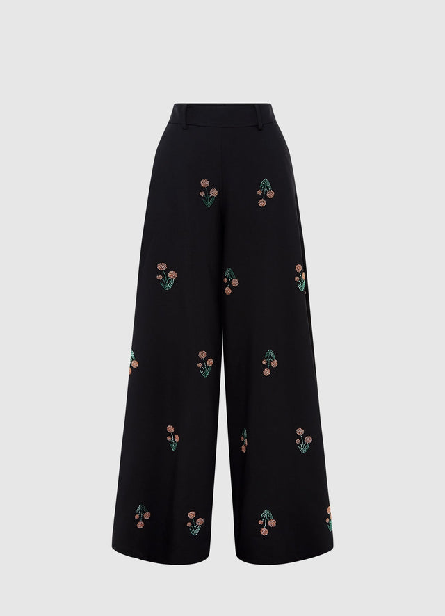 Exclusive Leo Lin Candied Embellished Pants - Wildflower Beading