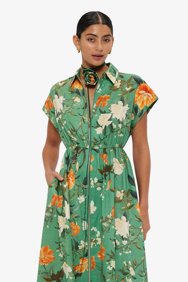 Exclusive LEO LIN Anita Pocket Shirt Midi Dress
