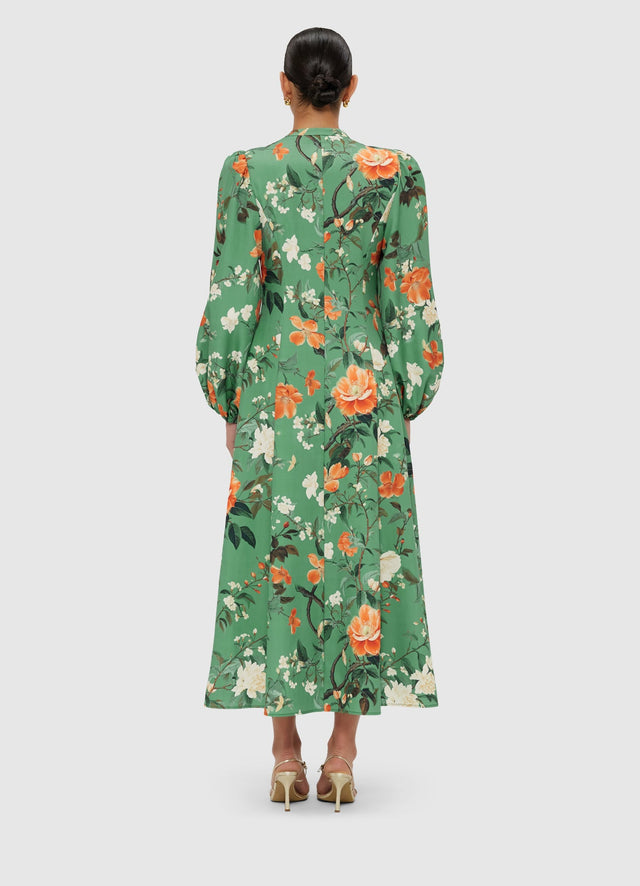 Exclusive Leo Lin Janelle Midi Dress - Camelia Print