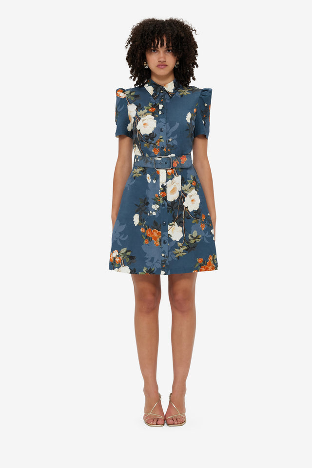 Exclusive Leo Lin Bronte Mini Dress - Pear Blossom Print
