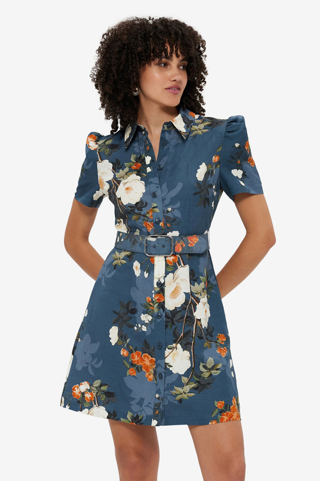 Exclusive Leo Lin Bronte Mini Dress - Pear Blossom Print