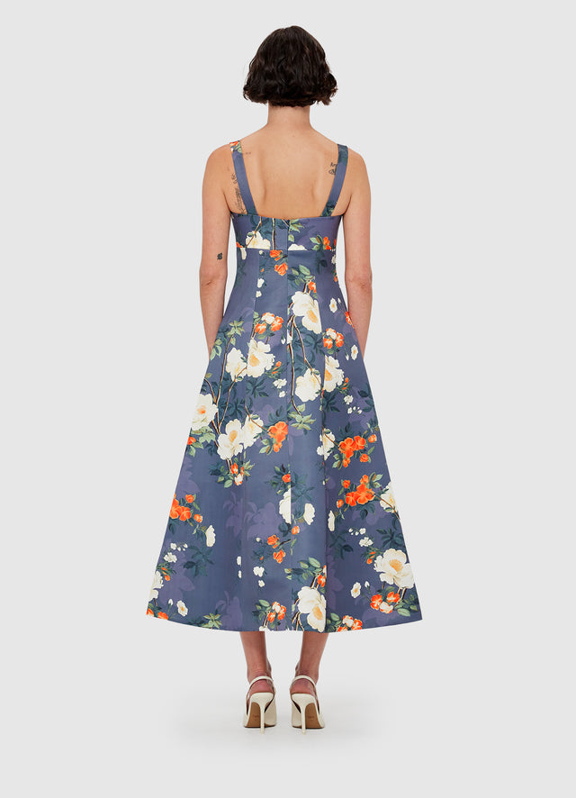 Exclusive Leo Lin Odette Midi Dress - Pear Blossom Print