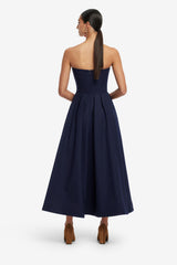 Lynn Bustier Midi Dress - Indigo Dress Midi