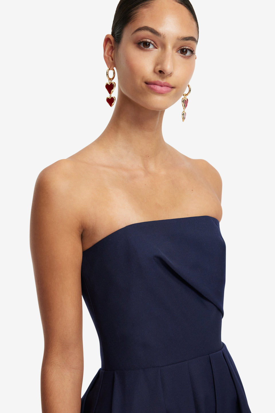 Exclusive LEO LIN Lynn Bustier Midi Dress - Indigo