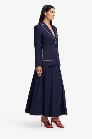 Exclusive LEO LIN Jillian Blazer - Indigo