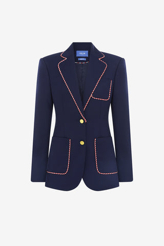 Exclusive LEO LIN Jillian Blazer - Indigo