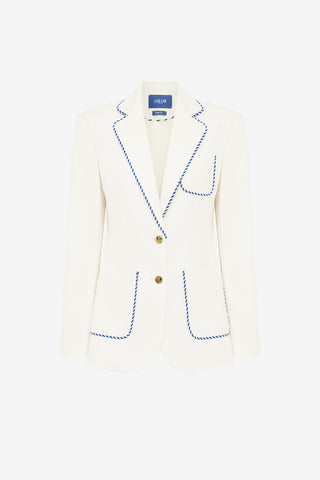 Exclusive LEO LIN Jillian Blazer - Vanilla
