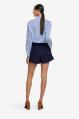 Rosaline Striped Shirt - Navy Blouse/Shirts