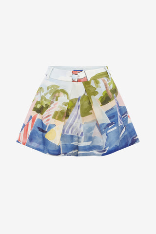 Exclusive LEO LIN Josie Shorts - Nautical Print