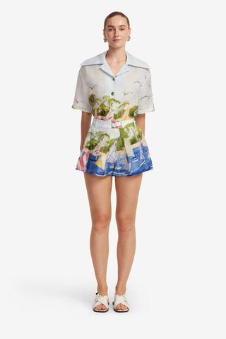 Exclusive LEO LIN Josie Shorts - Nautical Print