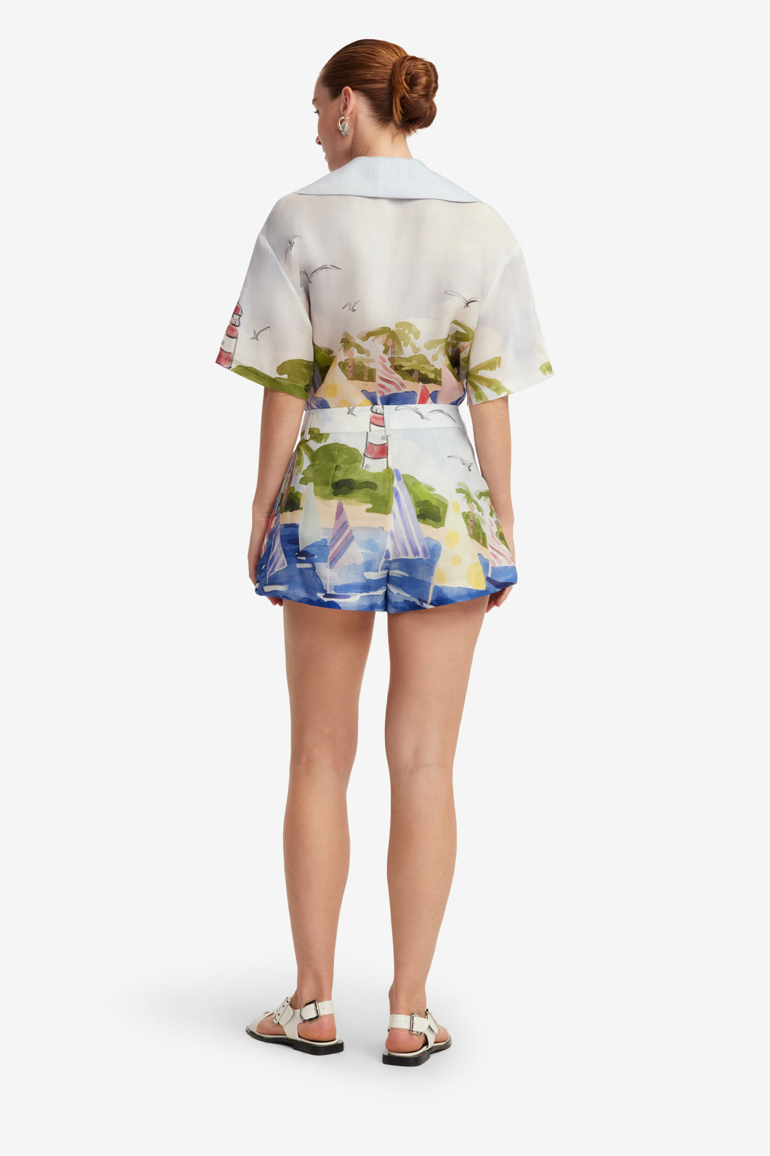 Exclusive LEO LIN Josie Shorts - Nautical Print