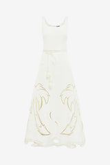 Serafina Palm Maxi Dress - Vanilla Dress Maxi