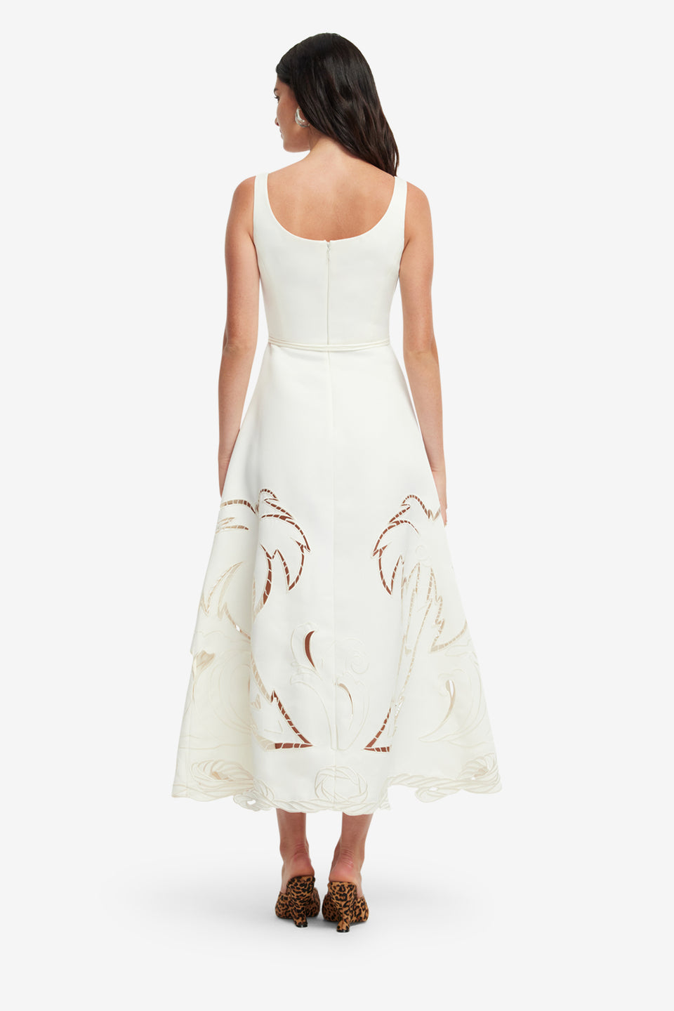 Exclusive LEO LIN Serafina Applique Maxi Dress - Vanilla