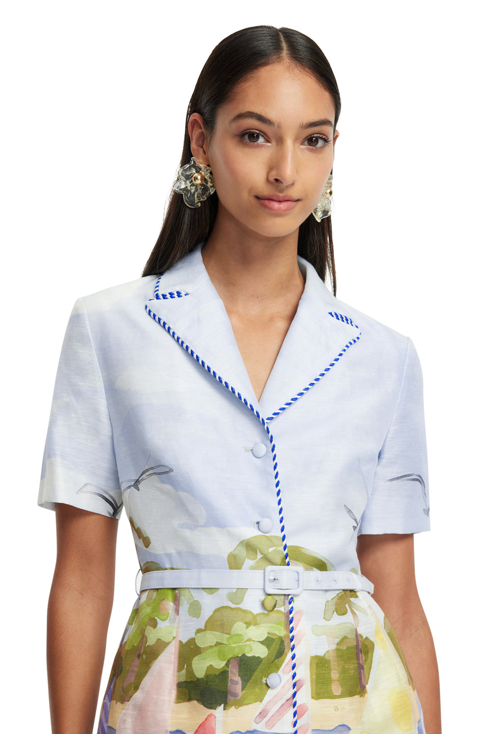 Exclusive LEO LIN Brigitte Mini Dress - Nautical Print