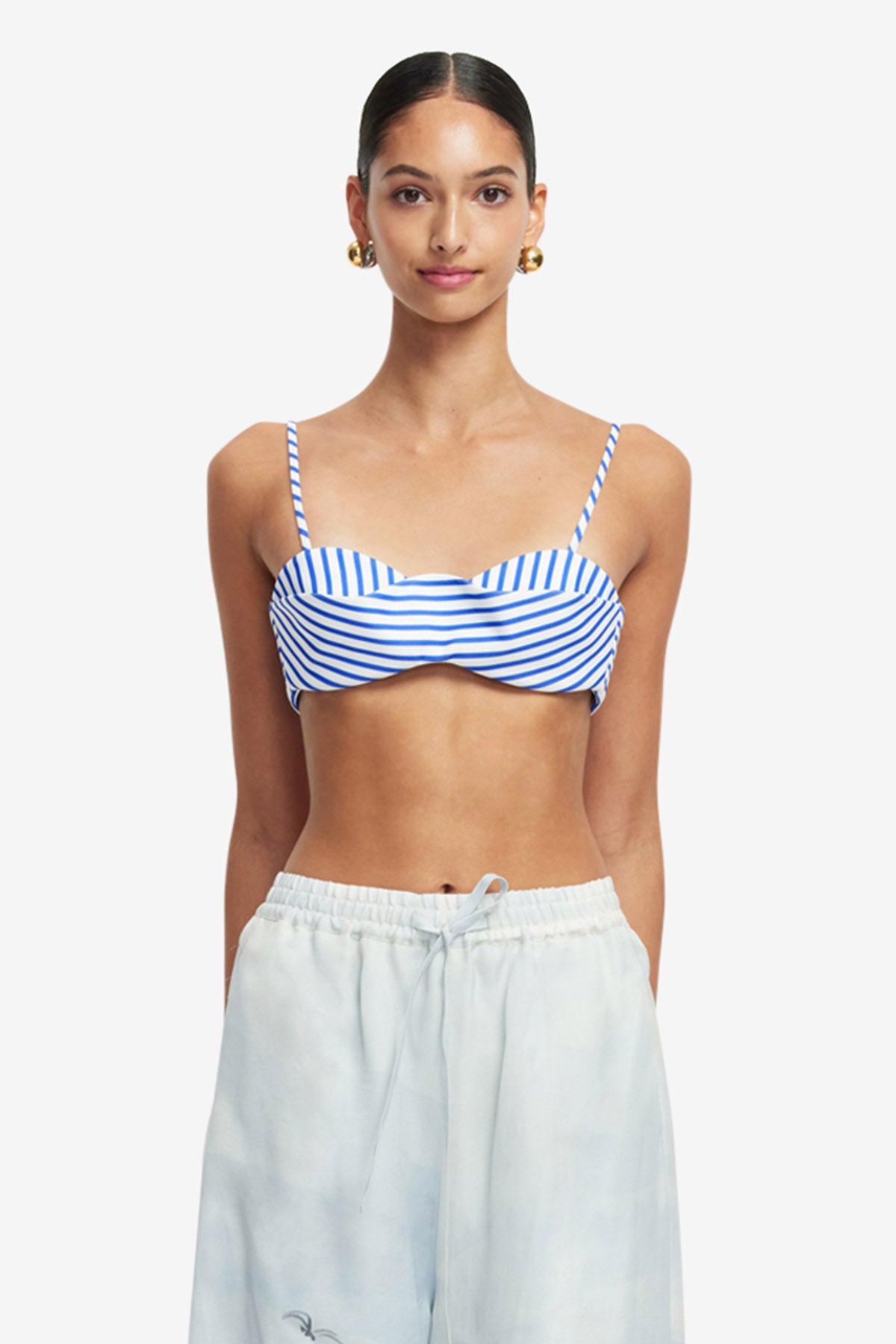 Jamie Wide Leg Pants - Nautical Print – LEO LIN