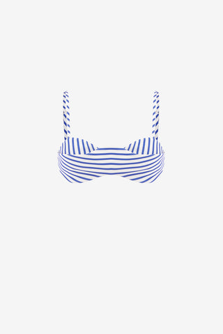 Exclusive LEO LIN Julia Striped Bralette - Navy