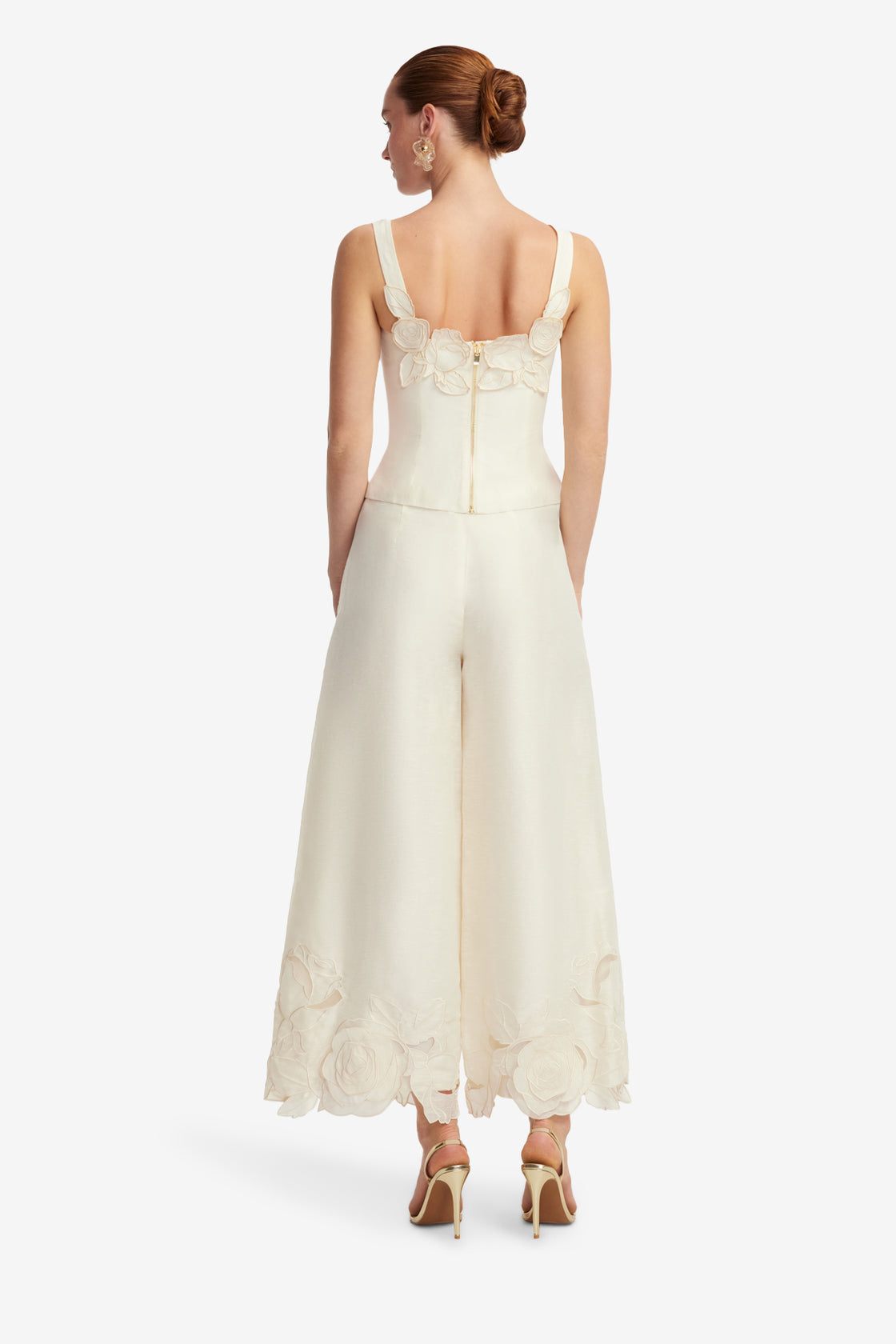 Exclusive LEO LIN Isadora Applique Top - Vanilla