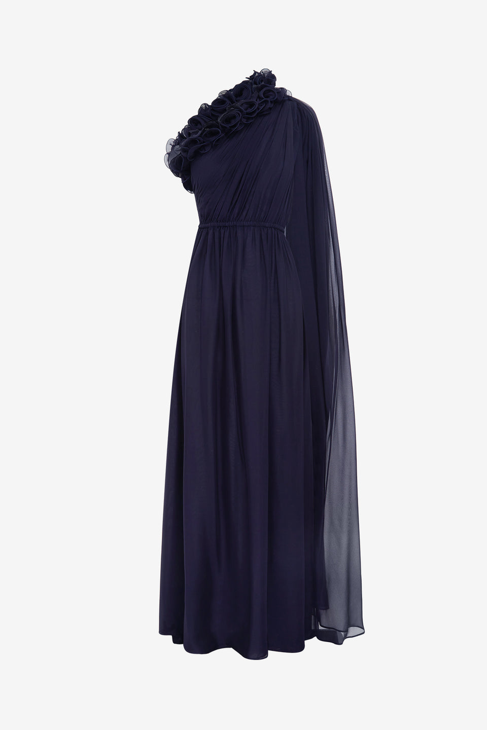 Exclusive LEO LIN Jenni One Shoulder Maxi Dress - Indigo
