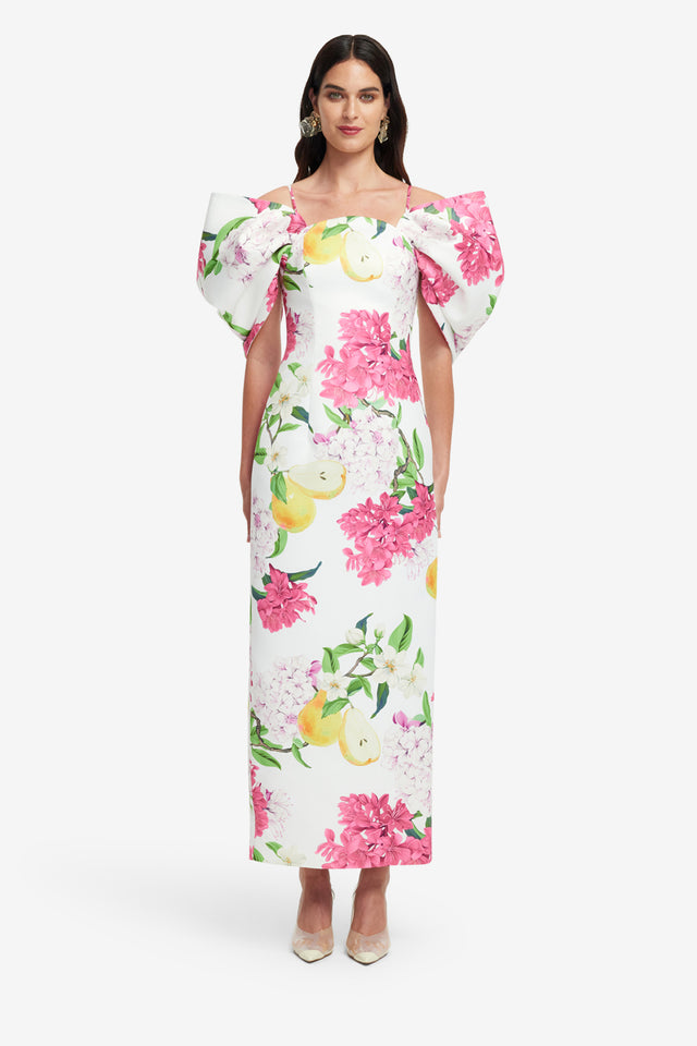 Exclusive LEO LIN Arabella Maxi Dress - Floral Pear Print