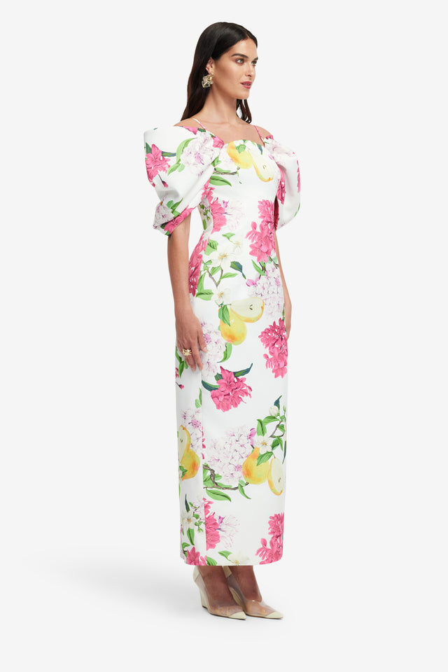 Exclusive LEO LIN Arabella Maxi Dress - Floral Pear Print