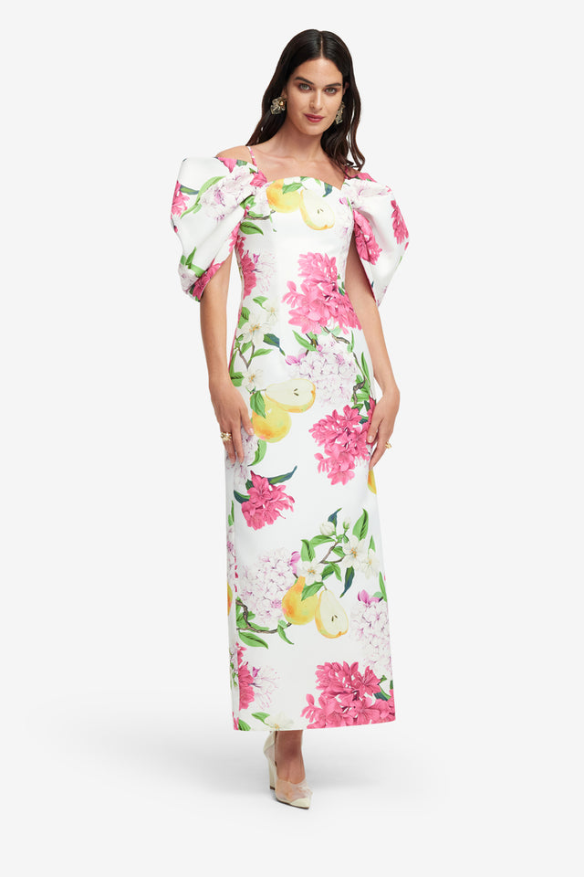 Exclusive LEO LIN Arabella Maxi Dress - Floral Pear Print