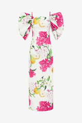 Arabella Maxi Dress - Floral Pear Print Dress Maxi