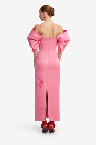 Exclusive LEO LIN Arabella Applique Maxi Dress - Pink