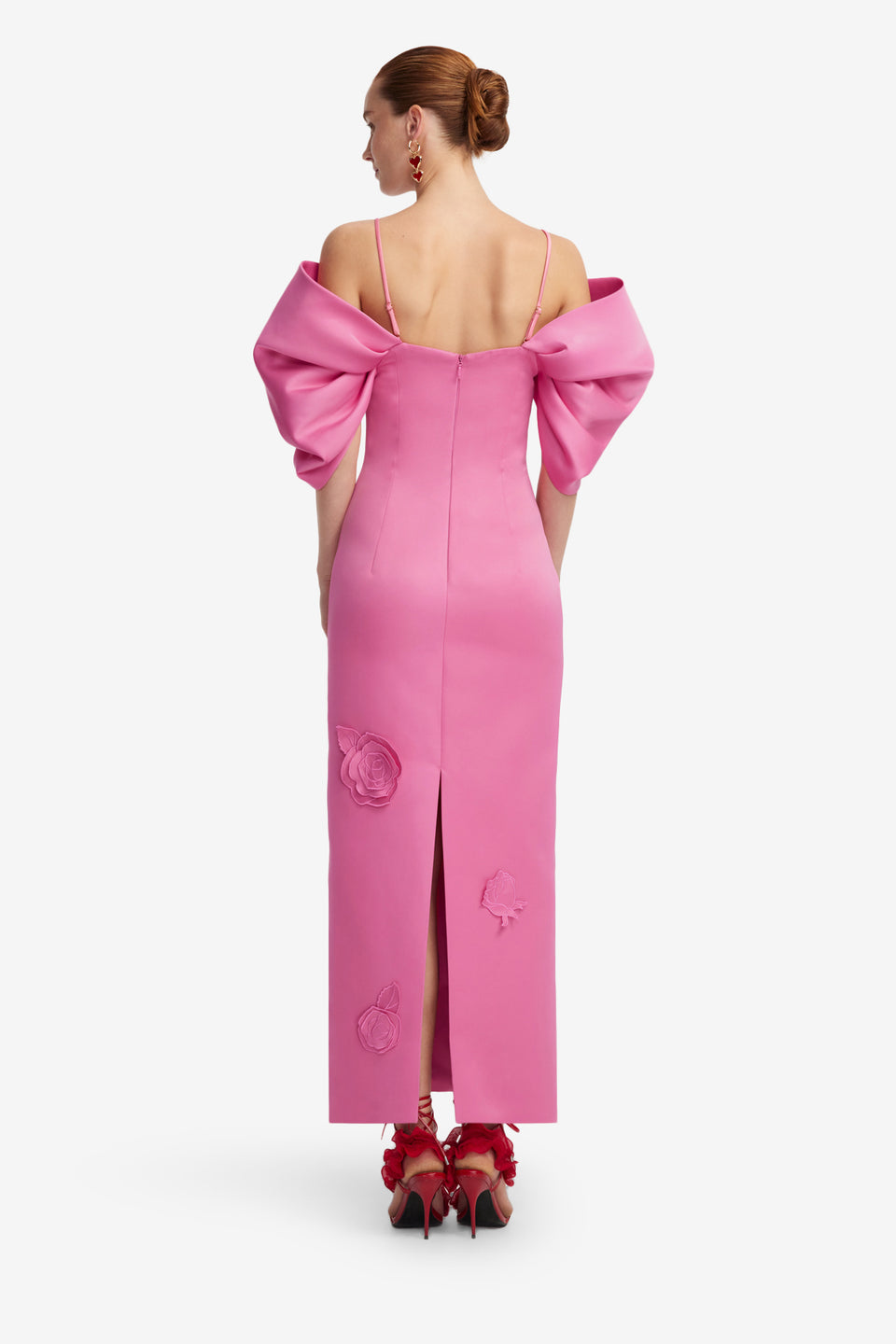Exclusive LEO LIN Arabella Appliqué Maxi Dress - Pink