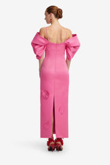 Arabella Appliqué Maxi Dress - Pink Dress Maxi