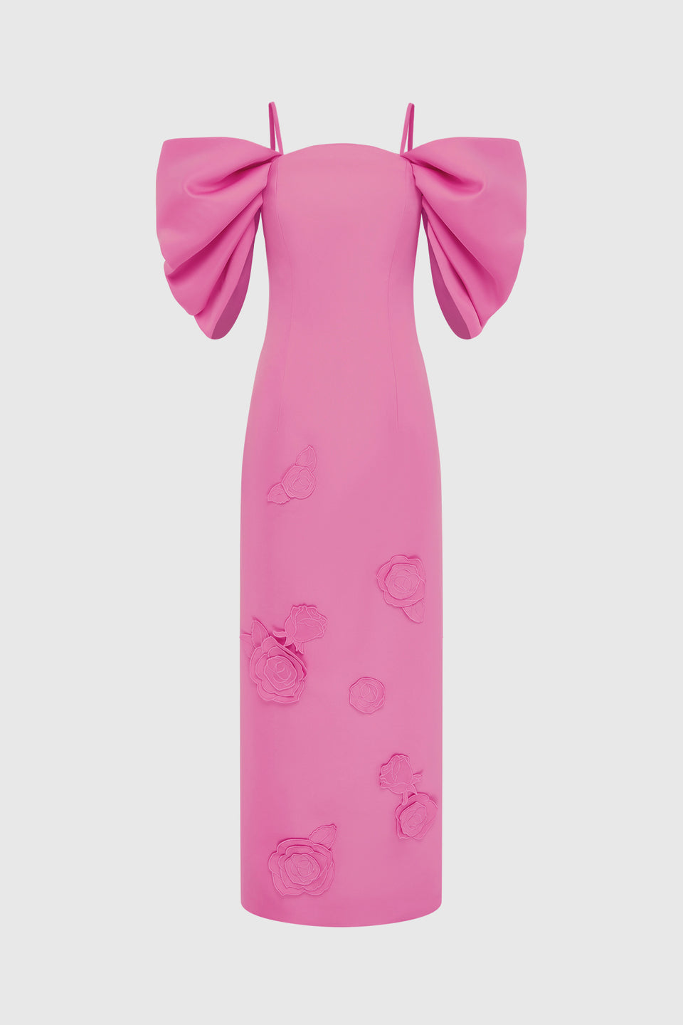 Exclusive LEO LIN Arabella Appliqué Maxi Dress - Pink