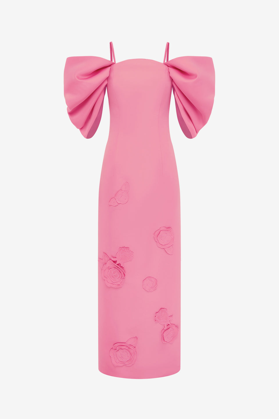 Exclusive LEO LIN Arabella Applique Maxi Dress - Pink