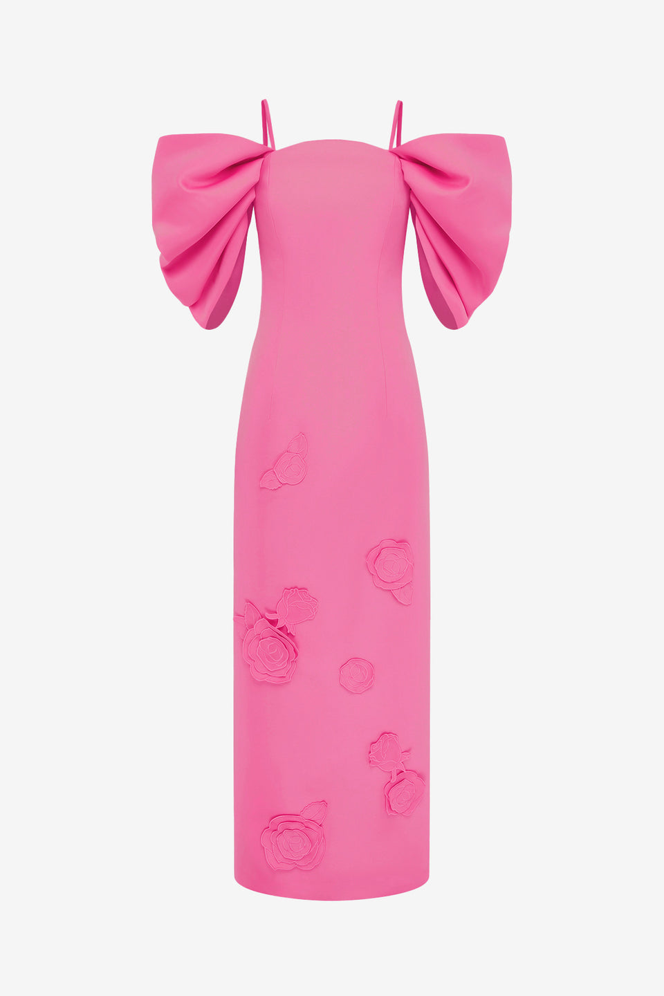 Exclusive LEO LIN Arabella Appliqué Maxi Dress - Pink
