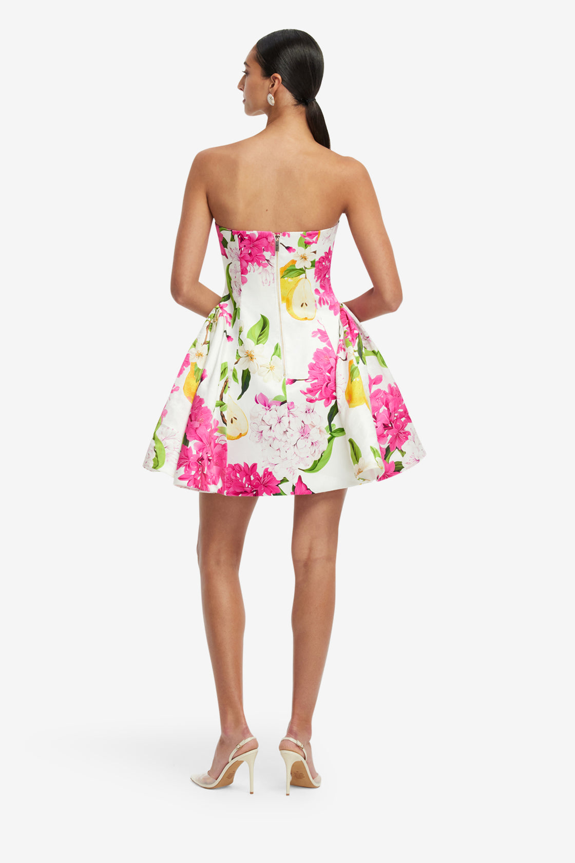Exclusive LEO LIN Reese Bustier Mini Dress - Floral Pear Print