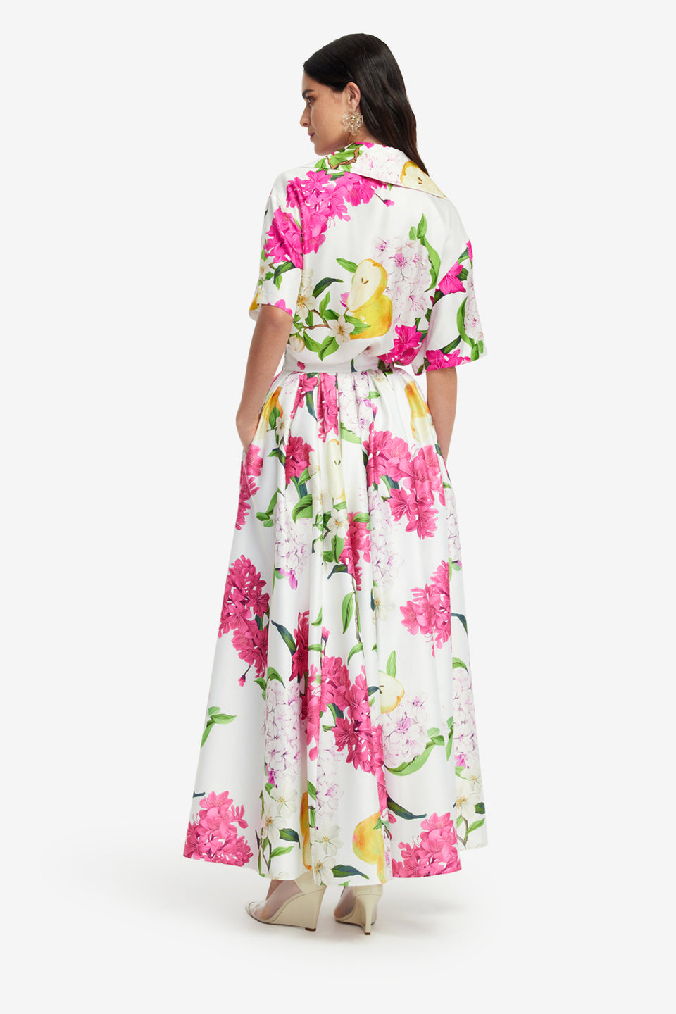 Exclusive LEO LIN Reinette Skirt - Floral Pear Print