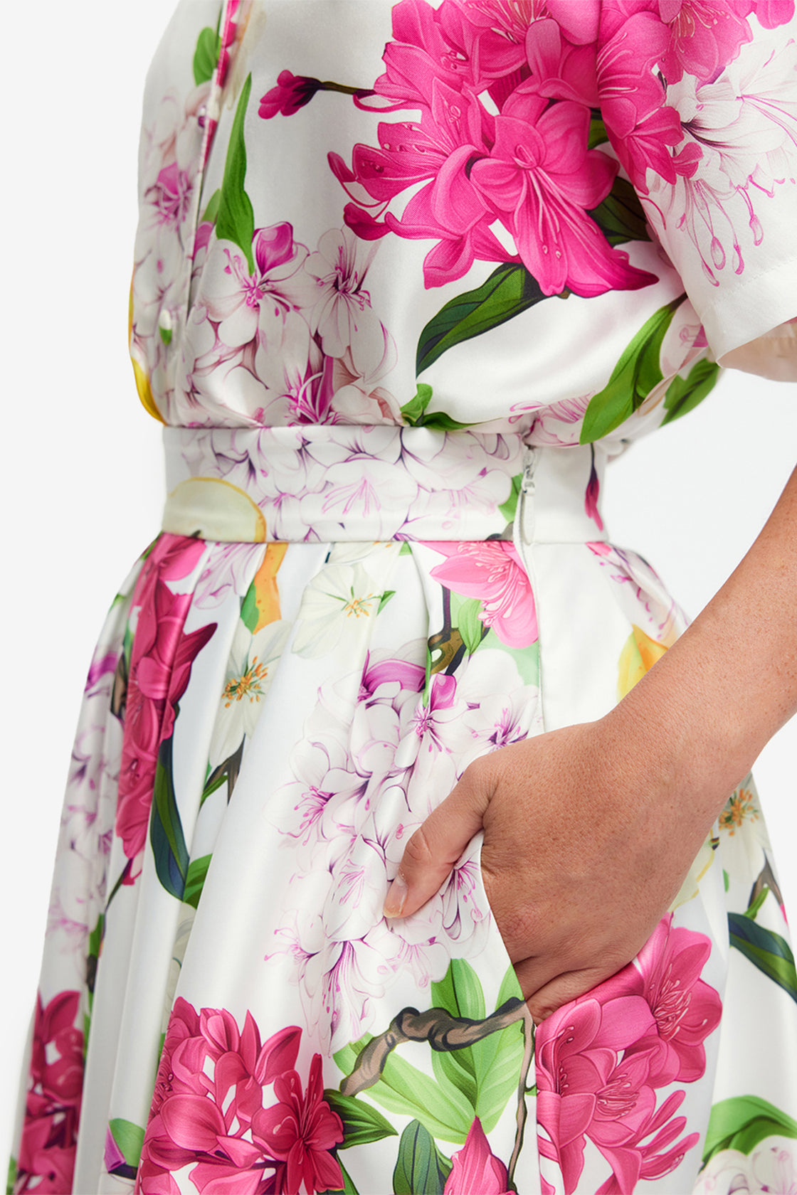 Exclusive LEO LIN Reinette Skirt - Floral Pear Print