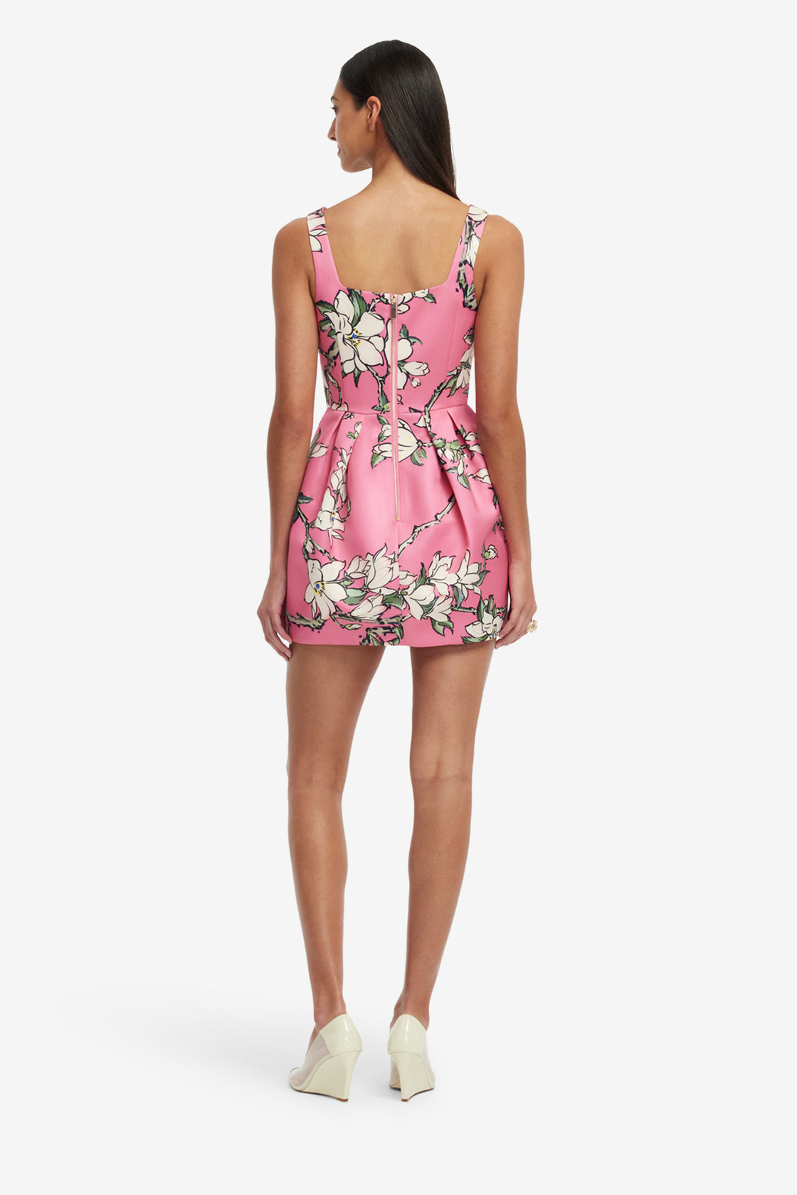 Exclusive LEO LIN Piper Mini Dress - Pink Magnolia Print
