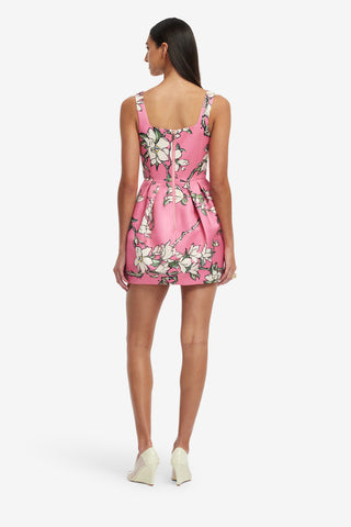 Exclusive LEO LIN Piper Mini Dress - Pink Magnolia Print