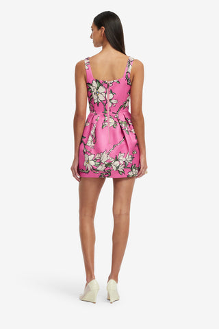 Exclusive LEO LIN Piper Mini Dress - Pink Magnolia Print