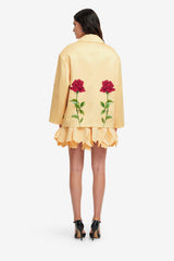 Leyna Embellished Rose Jacket - Butter Jackets