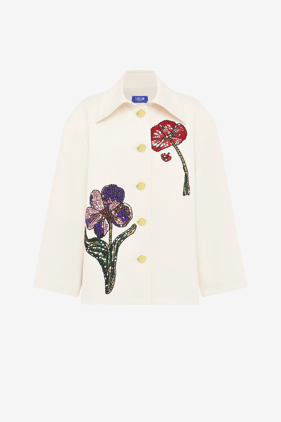 Exclusive LEO LIN Leyna Embellished Jacket - Wildflowers